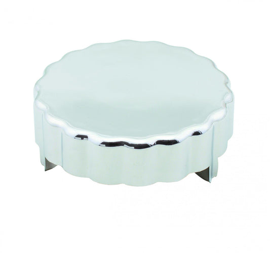 Chrome Power Steering Cap Cover Fits Most Ford, GM, and Chrysler Applications Mr Gasket