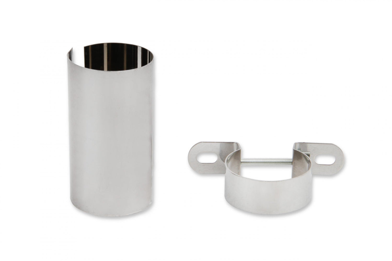 Chrome Coil Holder Bracket with Bolt Horizontal Mount Fits Most Horizontally Mounted Canister Style Coils Mr Gasket