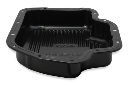 Transmission Oil Pan Black Steel Fits GM TH400 Deep pan 2 quart extra Capacity Finned Design Mr Gasket-6