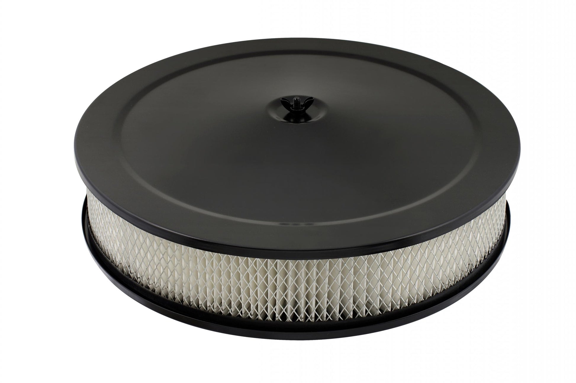 Competition Air Cleaner Flat Black For Most Carburetors with a 5-1/8 Inch Carburetor Neck Mr Gasket