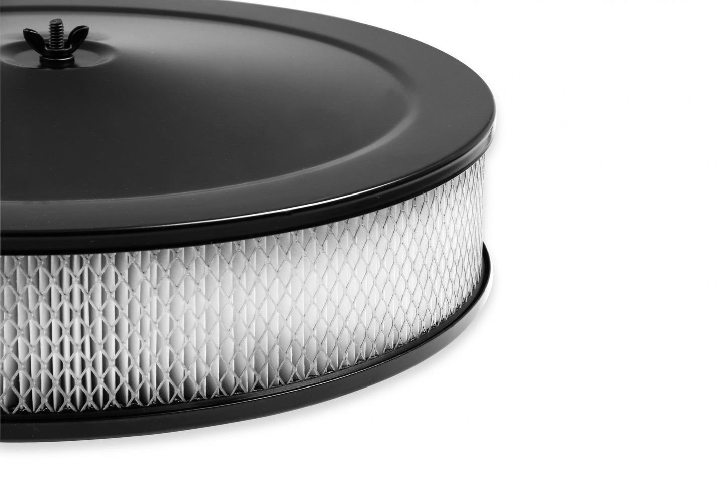 Competition Air Cleaner Flat Black For Most Carburetors with a 5-1/8 Inch Carburetor Neck Mr Gasket-8
