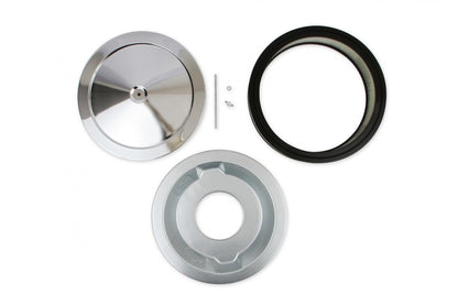 Competition Air Cleaner Chrome Fits 2, 3, and 4 Barrel Carburetors with 5-1/8 Inch Neck Mr Gasket-1