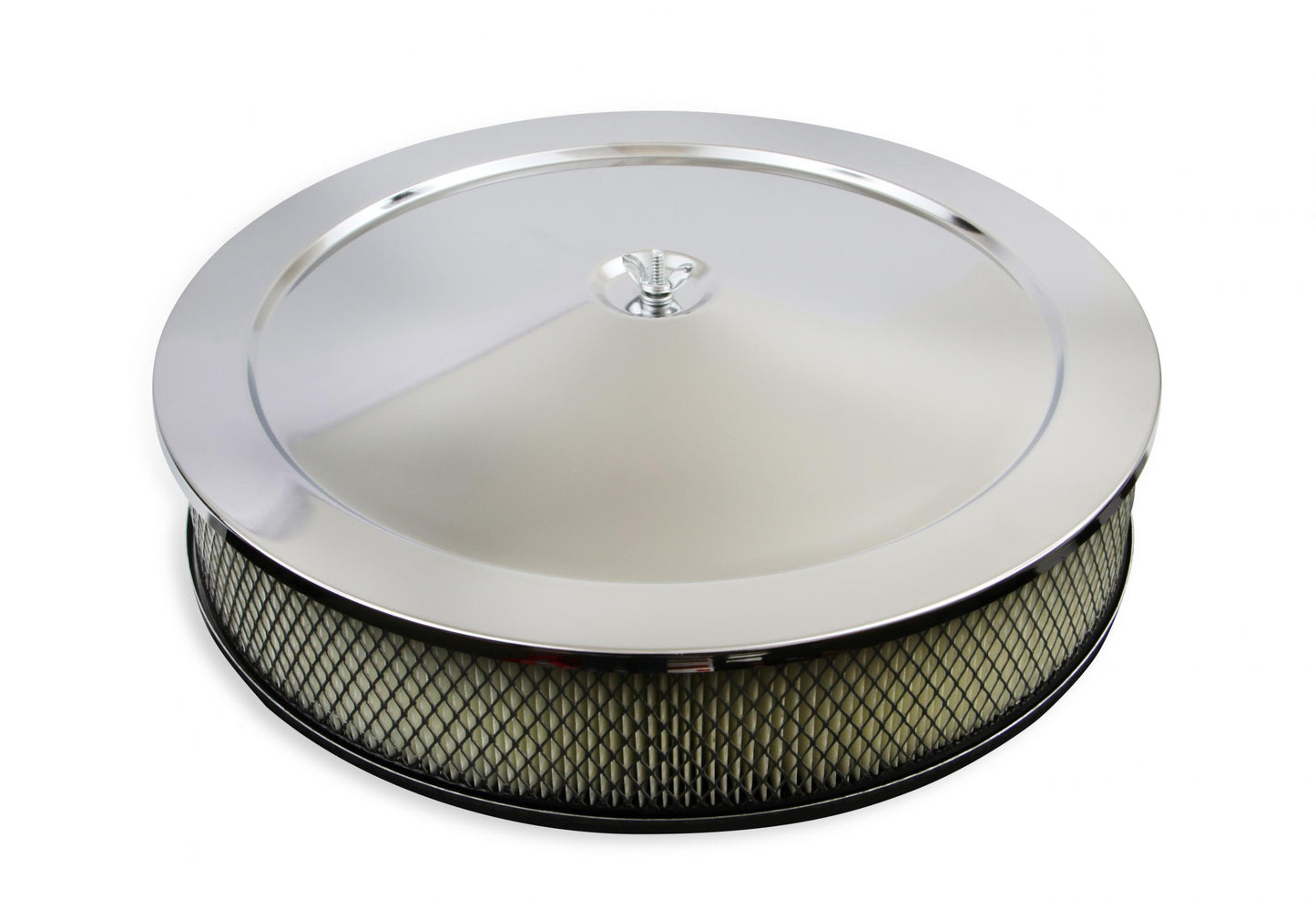 Competition Air Cleaner Chrome Fits 2, 3, and 4 Barrel Carburetors with 5-1/8 Inch Neck Mr Gasket-5