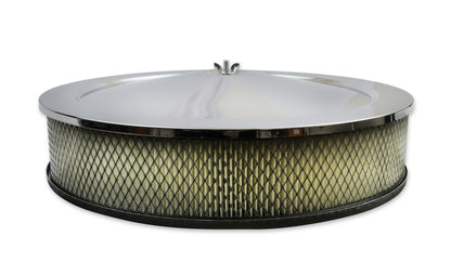 Competition Air Cleaner Chrome Fits 2, 3, and 4 Barrel Carburetors with 5-1/8 Inch Neck Mr Gasket-6