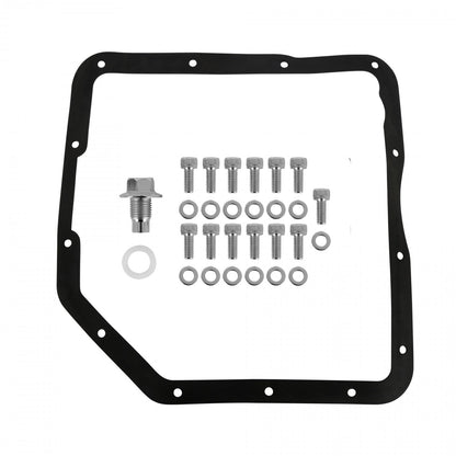Transmission Oil Pan Polished Aluminum Fits GM TH350 Stock Depth and Capacity Finned Design Mr Gasket-1