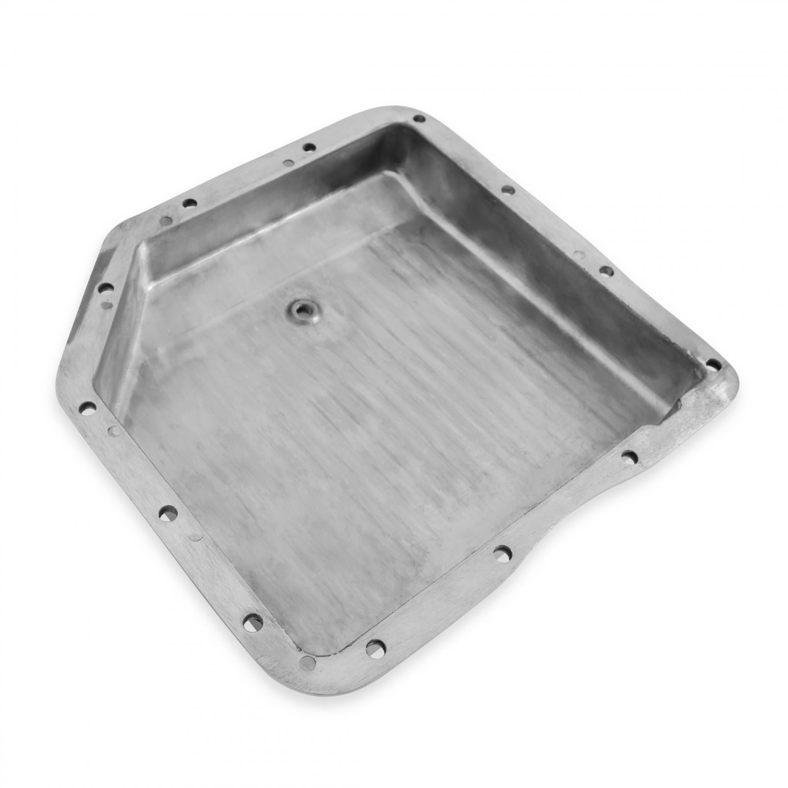 Transmission Oil Pan Polished Aluminum Fits GM TH350 Stock Depth and Capacity Finned Design Mr Gasket-6