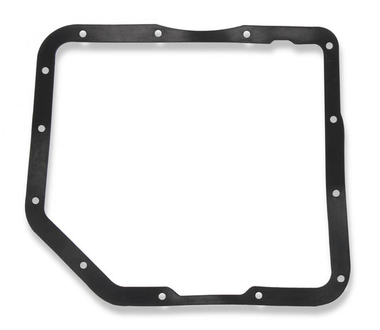 Transmission Oil Pan Black Aluminum Fits GM TH350 Stock Depth and Capacity Finned Design Mr Gasket-1
