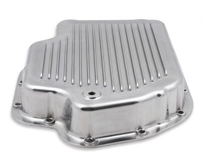 Transmission Oil Pan Polished Aluminum Fits GM TH400 Stock Depth and Capacity Finned Design Mr Gasket-5