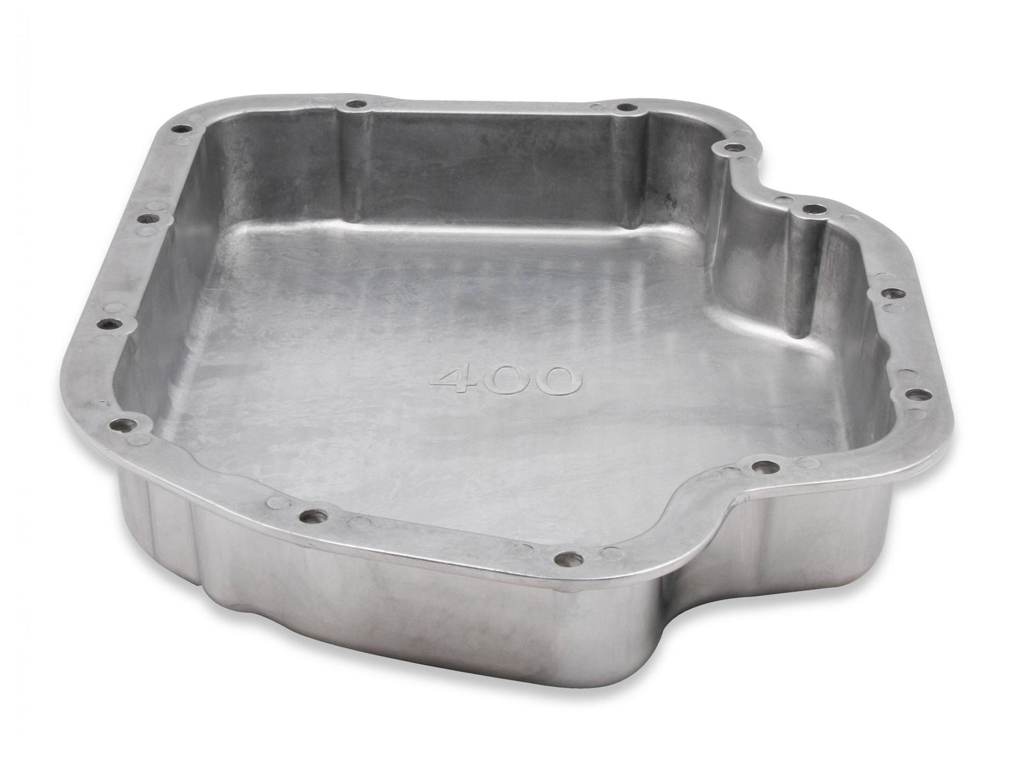 Transmission Oil Pan Polished Aluminum Fits GM TH400 Stock Depth and Capacity Finned Design Mr Gasket-6