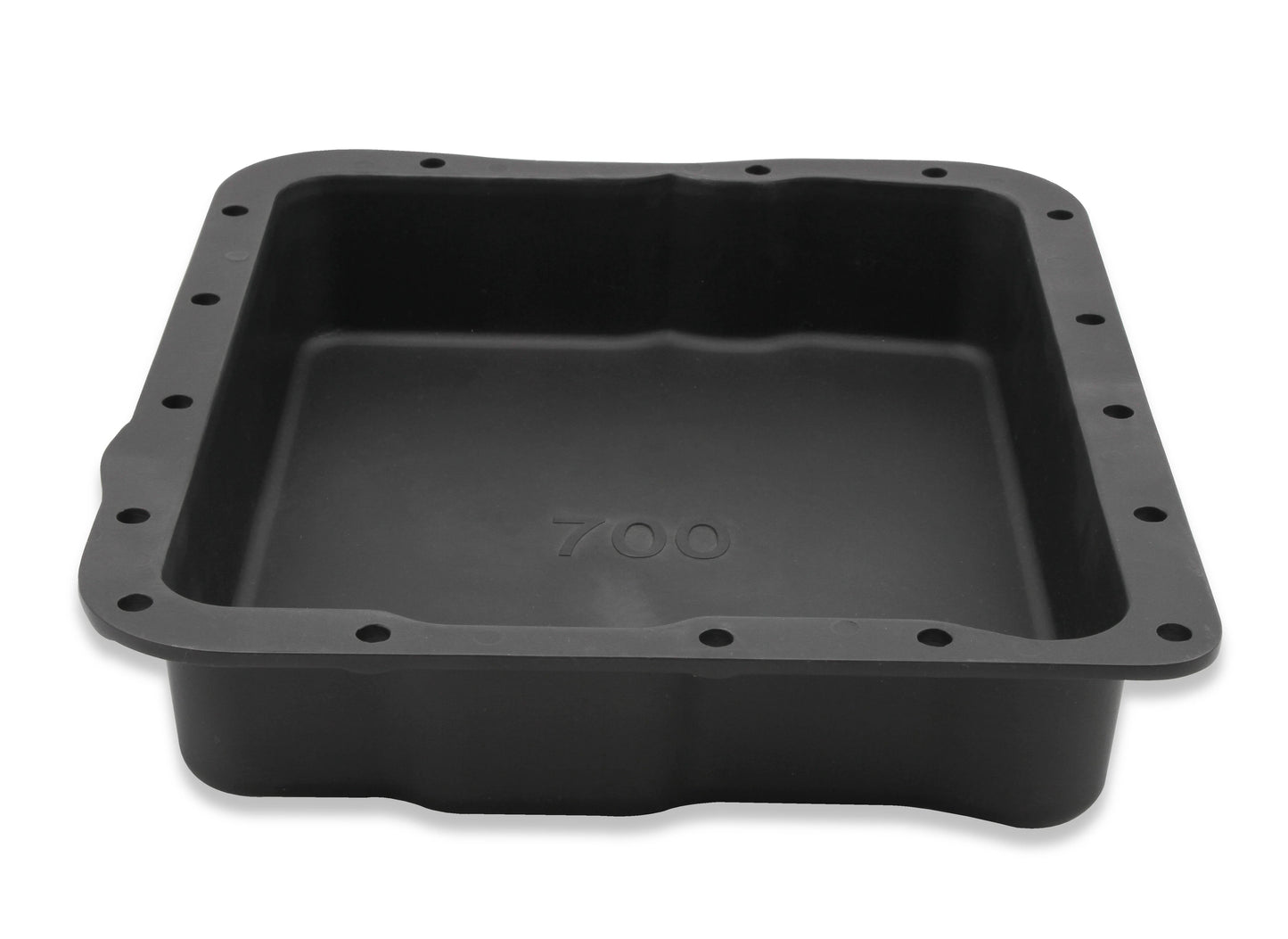 Transmission Oil Pan Black Aluminum Fits GM 700R4/4L60/4L60E Stock Depth and Capacity Finned Design Mr Gasket-3