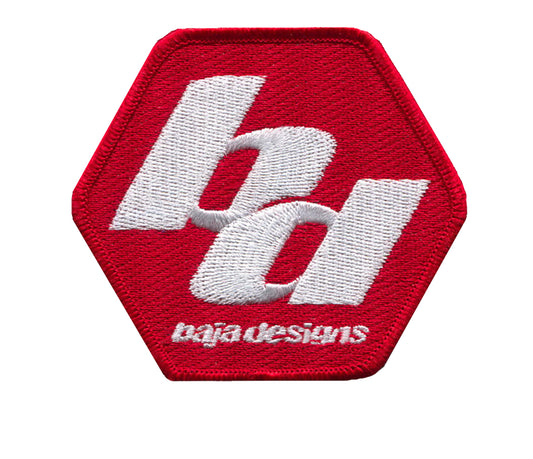 Patch 3x3 Inch Red/White Baja Designs