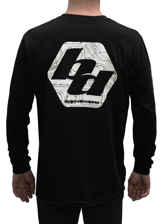 BD Black Men's Long Sleeve Shirt Baja Designs-1