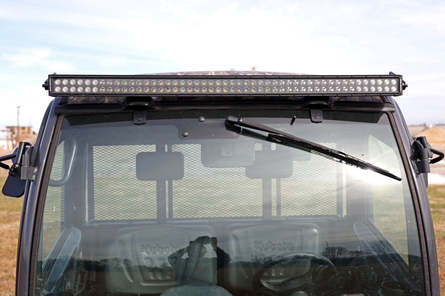 LED Light Kit 50in Dual Row Black Series Kubota RTV-X1120 Rough Country-3