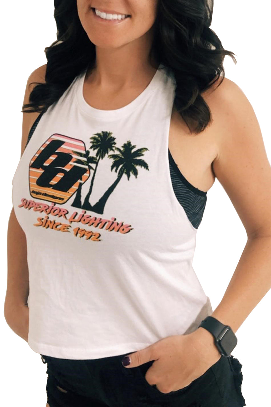 Baja Designs Shirt Superior 90's Quality BD Ladies White Baja Designs