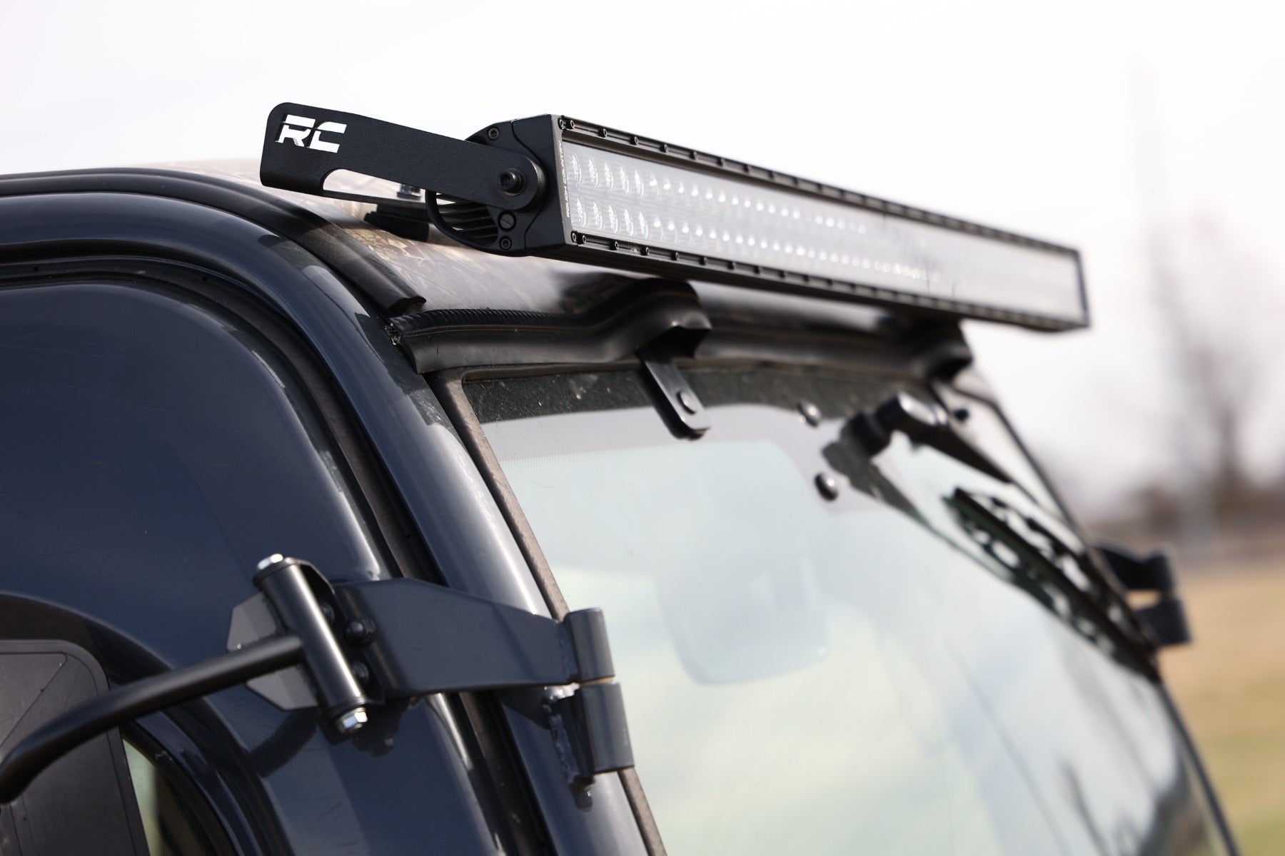 LED Black Dual Row DRL Light Bar Kit 50 Inch Kubota RTV-X1120 Rough Country-2