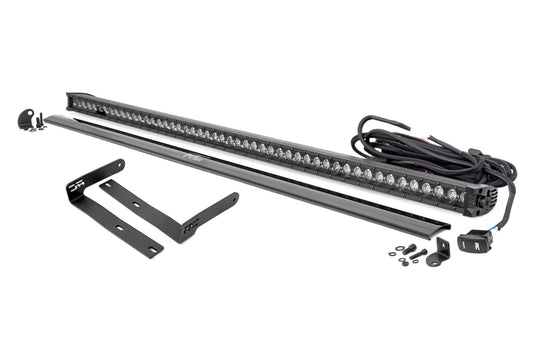 Rough Country 50 Inch Single Row LED Light Kit Black Series White DRL Front-Facing 14-22 Kubota RTV-X900/RTV-X1100 Diesel Rough Country