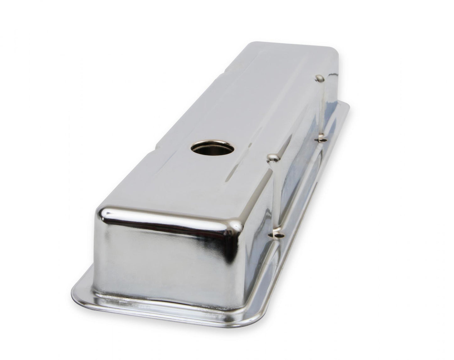 Chrome Valve Covers Dual Cap Holes Fits 1960-1986 Chevrolet Small Block 262-400 Mr Gasket-4