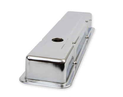 Chrome Valve Covers Dual Cap Holes Fits 1960-1986 Chevrolet Small Block 262-400 Mr Gasket-4