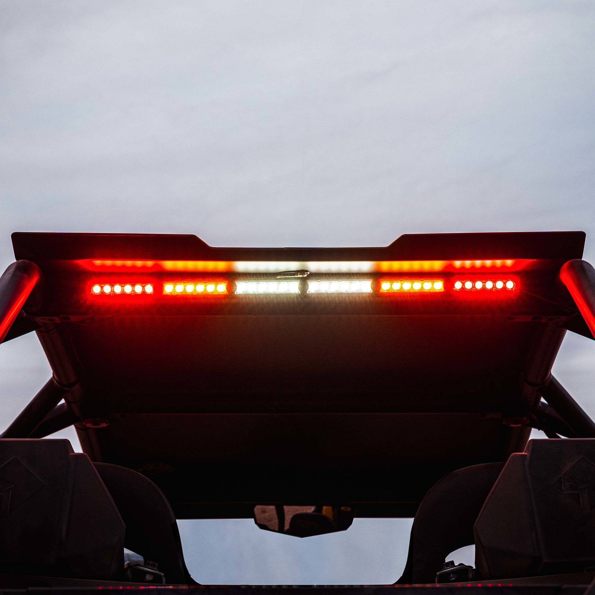 Multi-Function Chase 28 Inch Light Bar Kit Rear-Facing LED Light Bar for Polaris RZR Turbo R / RZR Pro XP / RZR Pro S KC Hilites-5
