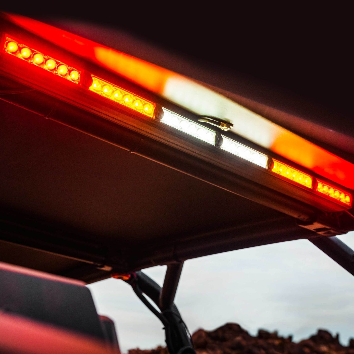 Multi-Function Chase 28 Inch Light Bar Kit Rear-Facing LED Light Bar for Polaris RZR Turbo R / RZR Pro XP / RZR Pro S KC Hilites-6