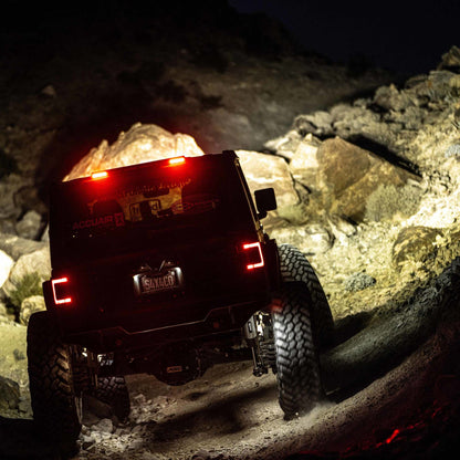 28 Inch Rear-Facing Chase LED Light Bar with Integrated Lighting Functions and Wire Lead For Jeep Wrangler JL/JlU KC Hilites-12