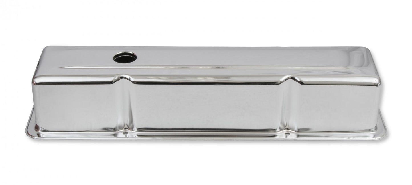 Chrome Tall-Style Valve Covers without Baffle Fits 1960-1986 Chevrolet Small Block 262-400 Mr Gasket-2