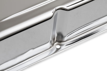 Chrome Tall-Style Valve Covers without Baffle Fits 1960-1986 Chevrolet Small Block 262-400 Mr Gasket-4