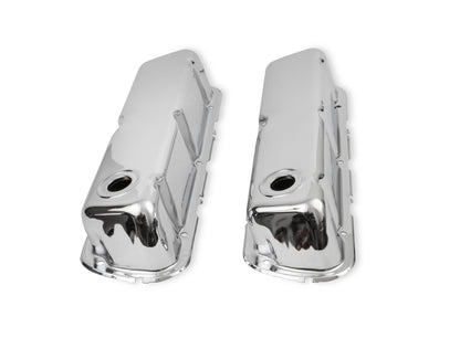 Chrome Valve Covers Fits 1962-2001 Ford 260, 289, 302, 351W Small Block Mr Gasket-1