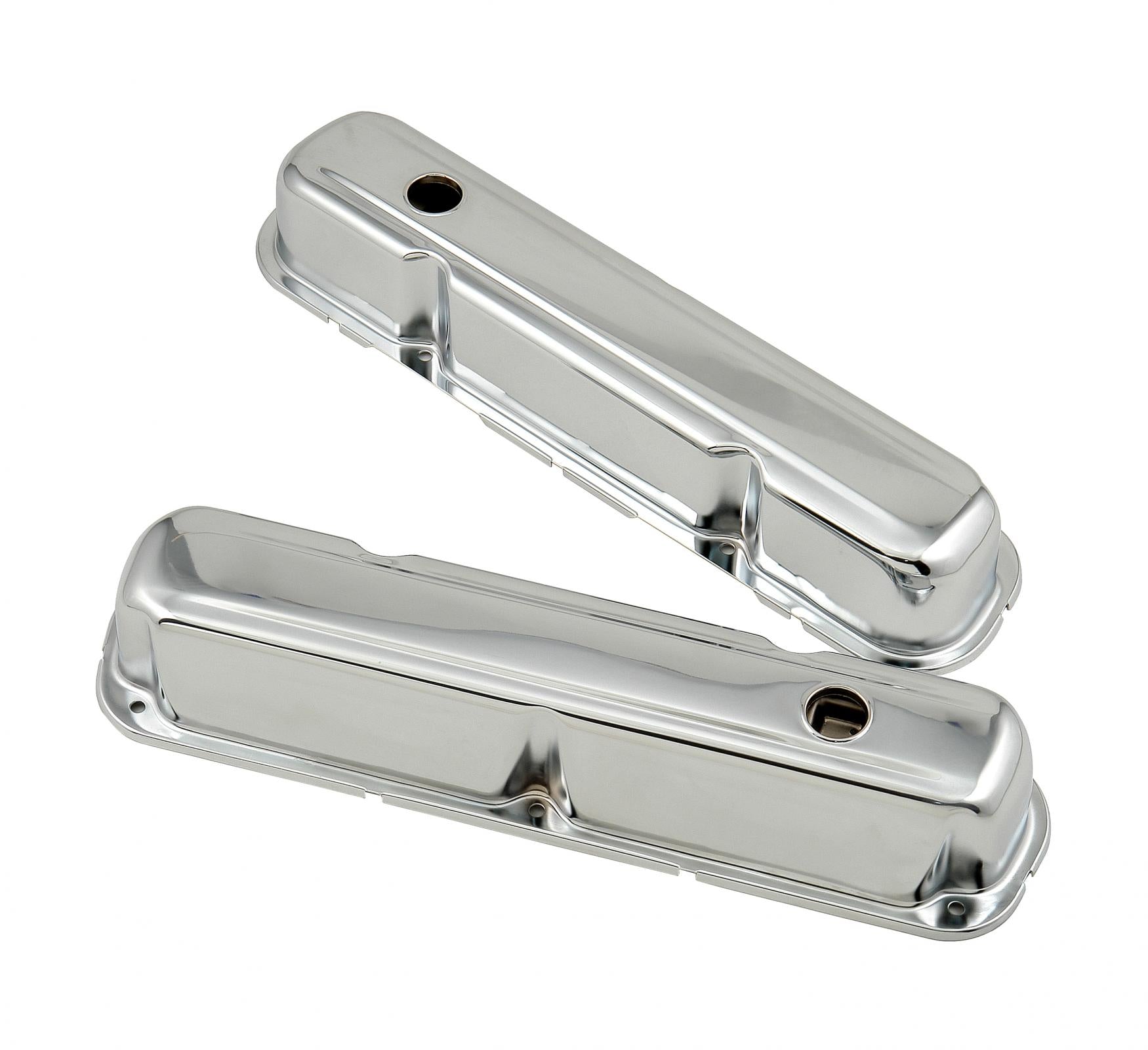 Chrome Tall-Style Valve Covers Fits 1964-1991 Chrysler 273-360 LA Small Block Mr Gasket