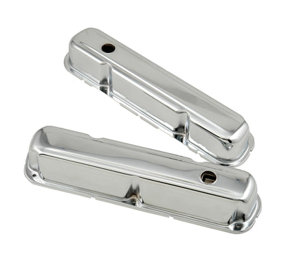 Chrome Tall-Style Valve Covers Fits 1964-1991 Chrysler 273-360 LA Small Block Mr Gasket