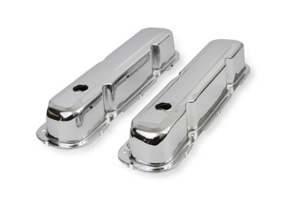 Chrome Tall-Style Valve Covers Fits 1964-1991 Chrysler 273-360 LA Small Block Mr Gasket-2