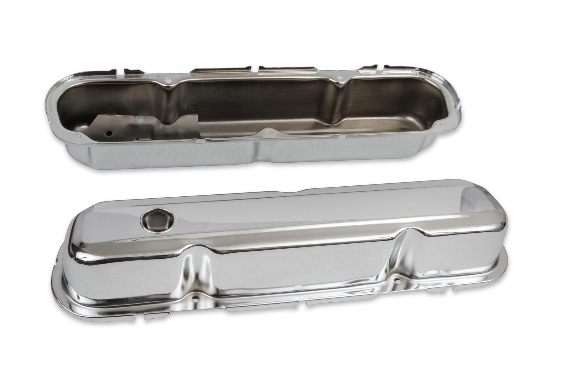 Chrome Tall-Style Valve Covers Fits 1964-1991 Chrysler 273-360 LA Small Block Mr Gasket-3