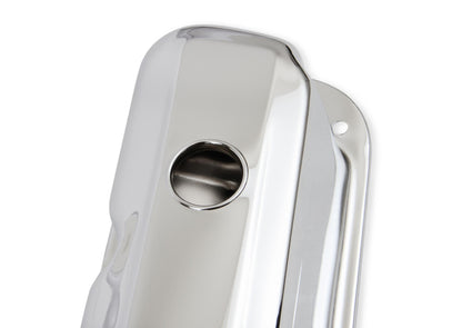 Chrome Tall-Style Valve Covers Fits 1964-1991 Chrysler 273-360 LA Small Block Mr Gasket-8
