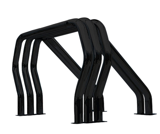 Triple Bar/Double Kicker (Between Wheel Wells) Black Powdercoat 2004-2014 Ford F-150 Go Rhino