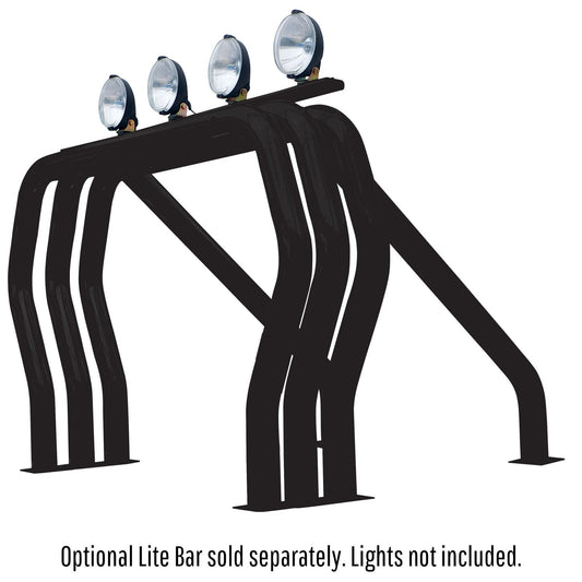 Triple Bar/Single Kicker (Between Wheel Wells) Black Powdercoat 2004-2014 Ford F-150 Go Rhino