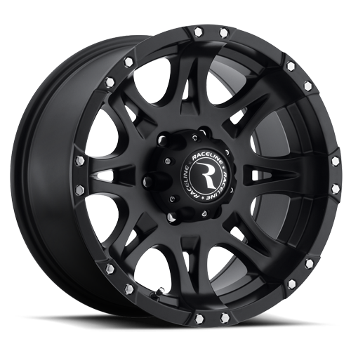 Raceline Wheels Aluminum Wheels 20x9 Raptor 981 Matte Black Raceline Wheels