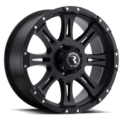 Aluminum 17x9 Raptor 981 Matte Black Raceline Wheels-5