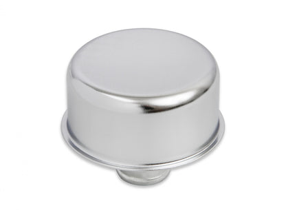 Valve Cover Breather Push-On, Chrome, Big Block Chevy 1965-67 2-1/2 Inch diameter x 2-1/8 Inch tall. Replaces OEM GM breather 6421868 on late 1965-1967 GM Big Block Mr Gasket