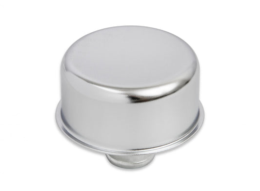 Valve Cover Breather Push-On, Chrome, Big Block Chevy 1965-67 2-1/2 Inch diameter x 2-1/8 Inch tall. Replaces OEM GM breather 6421868 on late 1965-1967 GM Big Block Mr Gasket