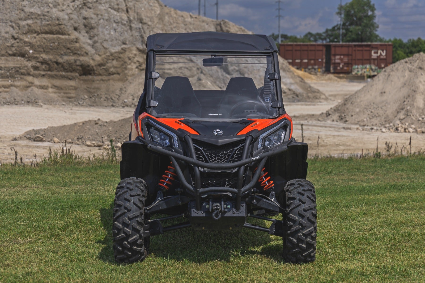 Full Windshield Scratch Resistant Can-Am Maverick Sport 1000R Rough Country-4