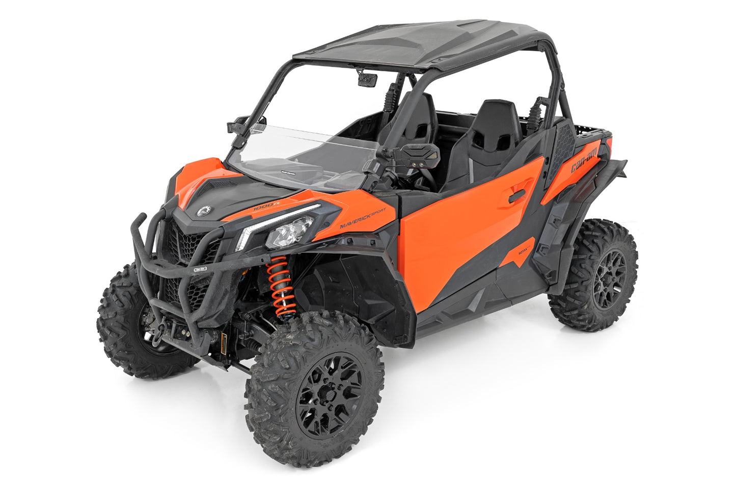 Half Windshield Scratch Resistant Can-Am Maverick Sport Rough Country-4