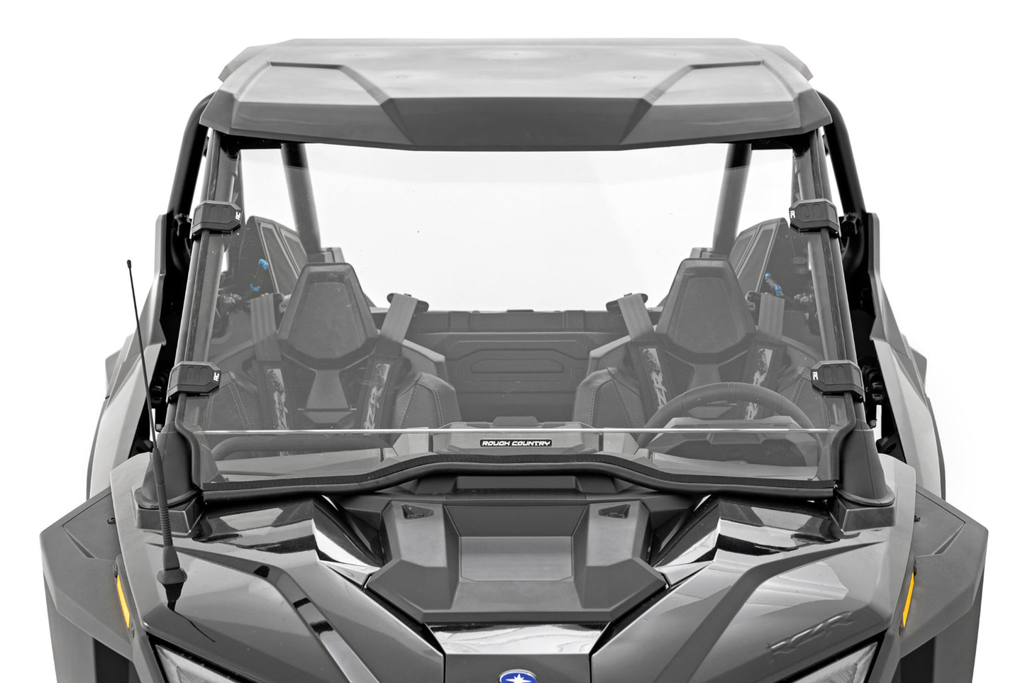 Full Windshield Scratch Resistant Polaris RZR Turbo R Rough Country-3