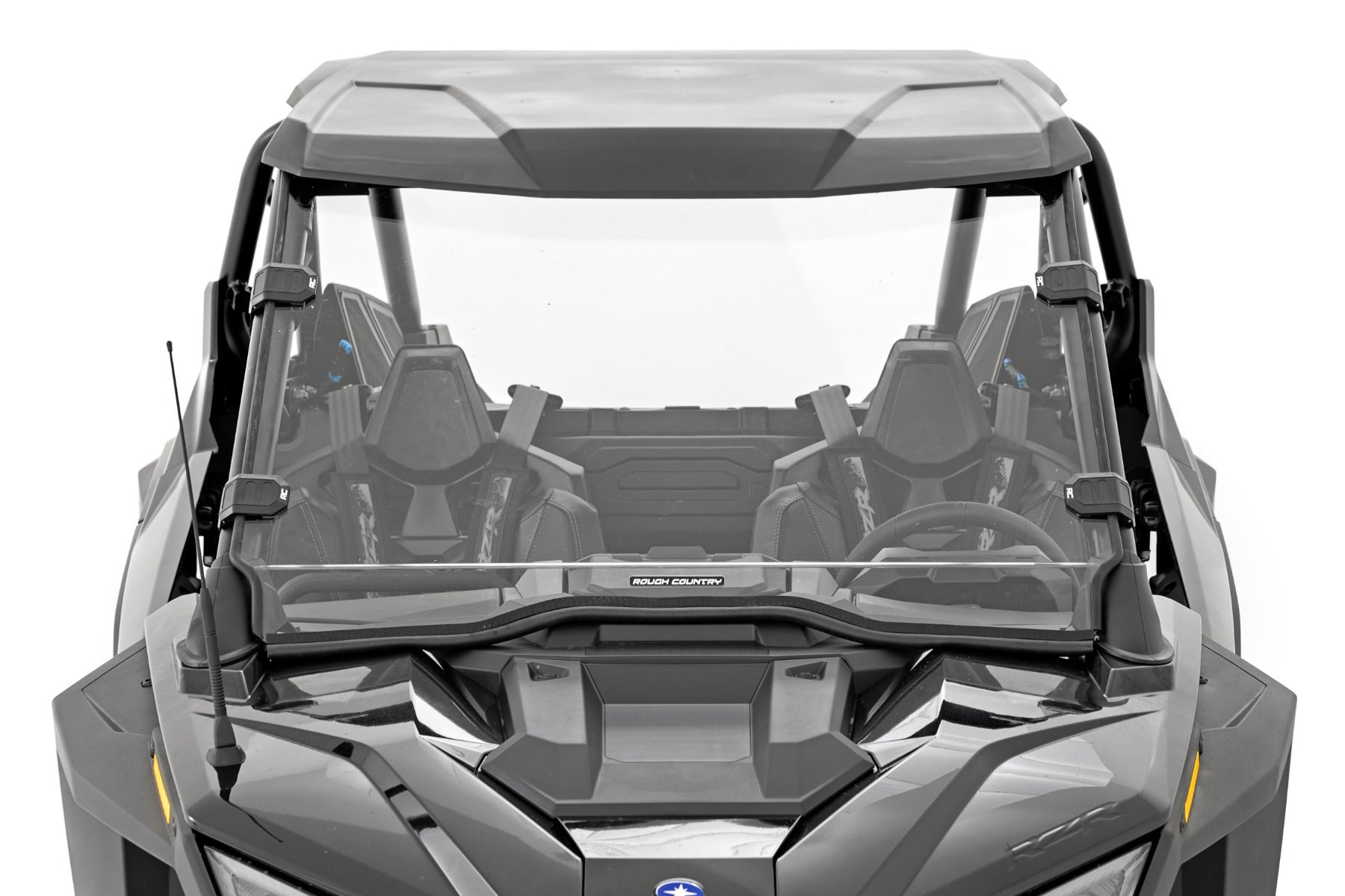 Full Windshield Scratch Resistant Polaris RZR Turbo R Rough Country-3