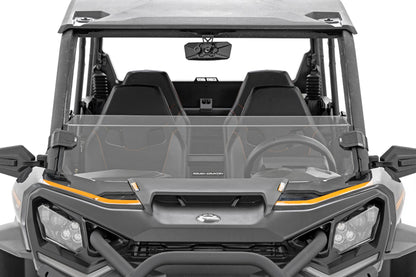 Half Windshield Scratch Resistant Can-Am Commander XT (21-22) Rough Country-4