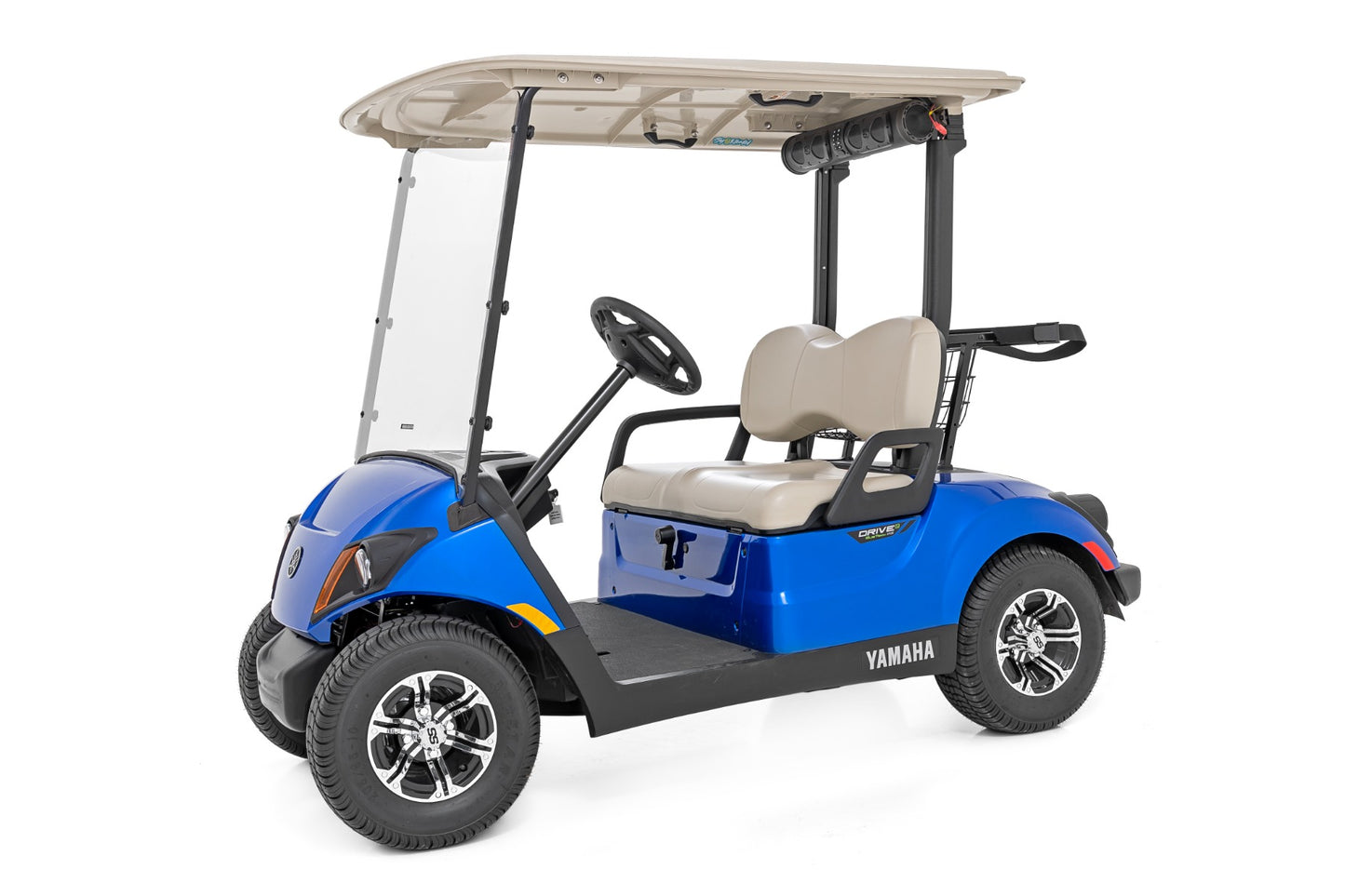 Full Windshield Scratch Resistant Yamaha Drive2 Golf Cart (2022) Rough Country-3