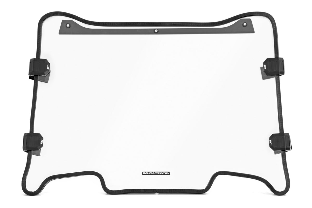 Full Windshield Scratch Resistant 19-21 Polaris RZR Turbo S Rough Country-2