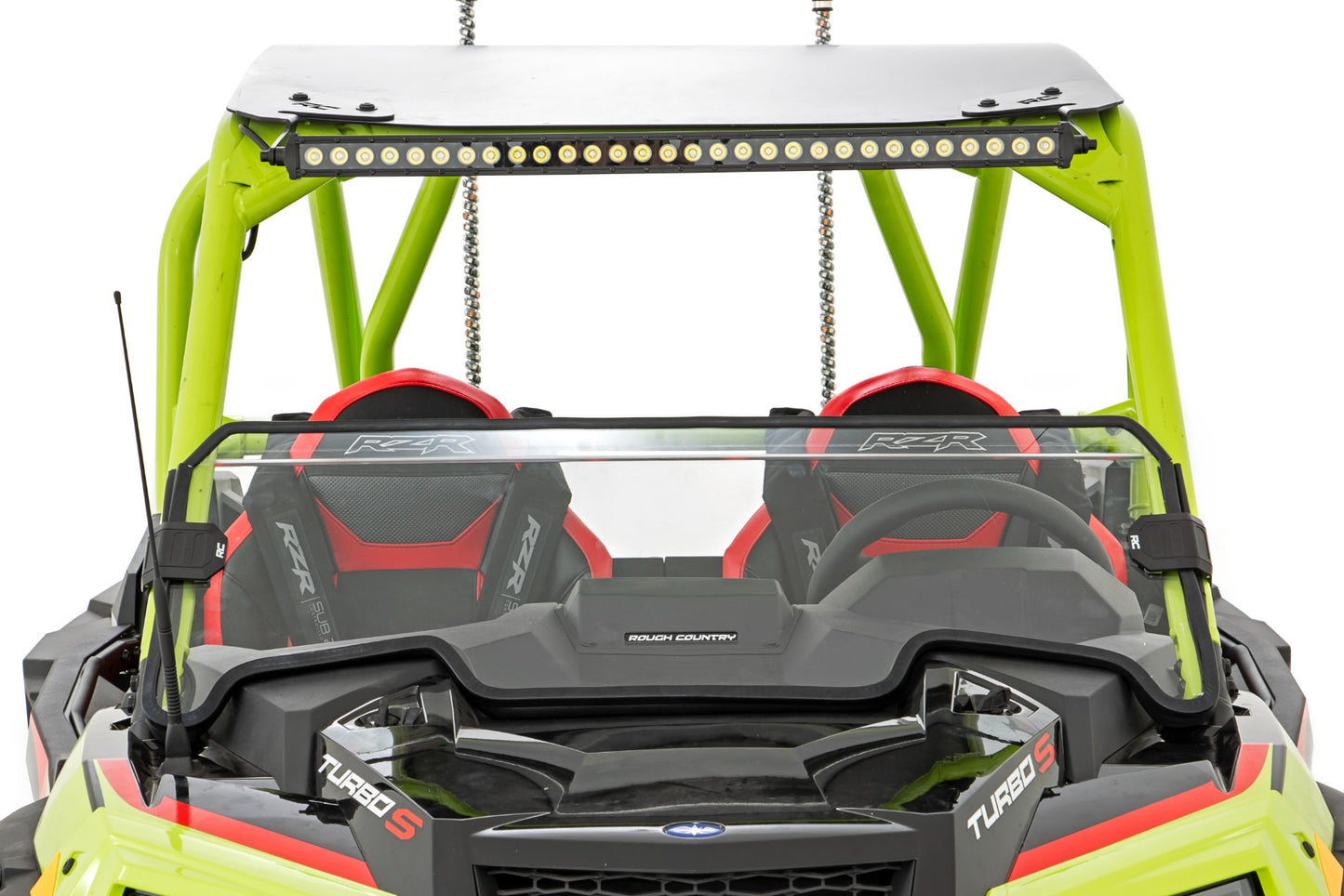 Half Windshield Scratch Resistant 19-21 Polaris RZR Turbo S Rough Country-3