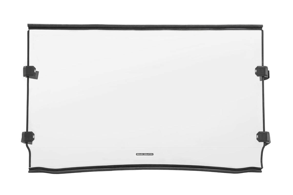 Full Windshield Scratch Resistant 16-22 Kawasaki Mule Pro FX/15-22 Mule Pro FXT Rough Country-2