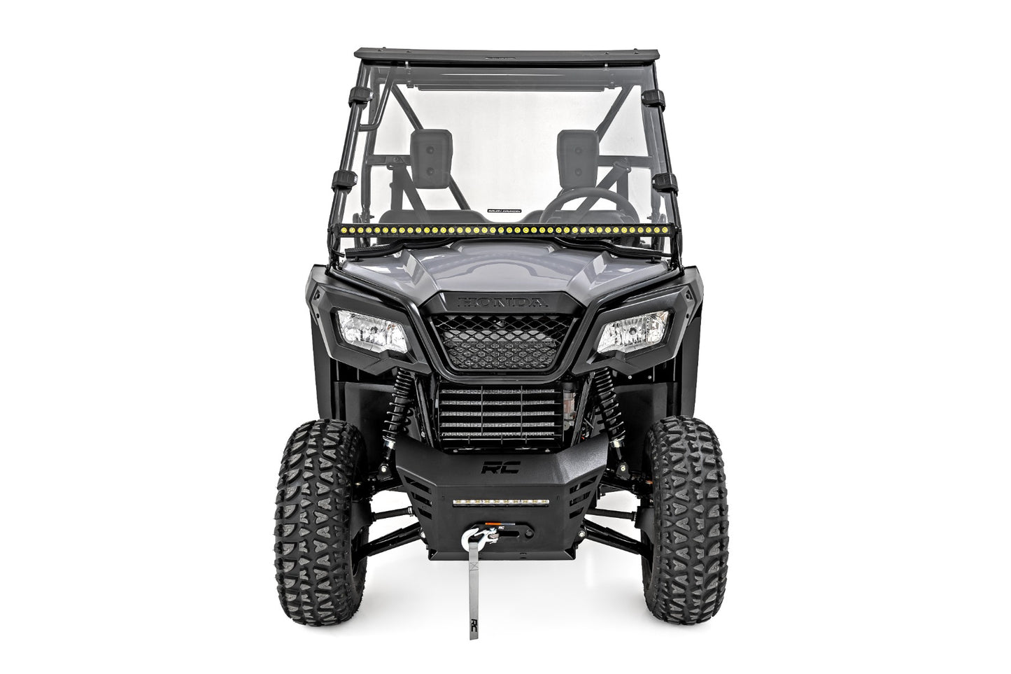 Full Windshield Scratch Resistant Honda Pioneer 520 Rough Country-1
