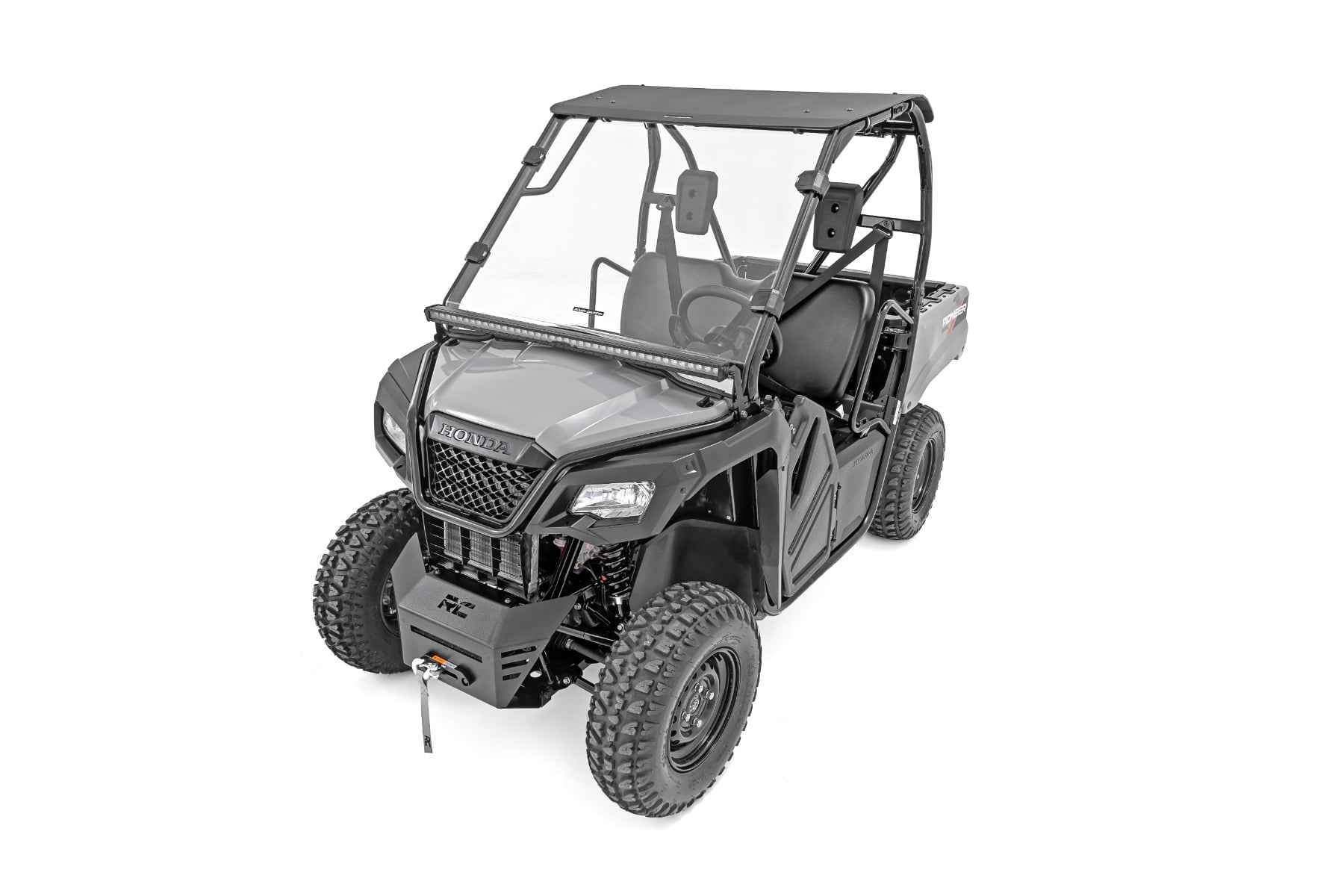 Full Windshield Scratch Resistant Honda Pioneer 520 Rough Country-2